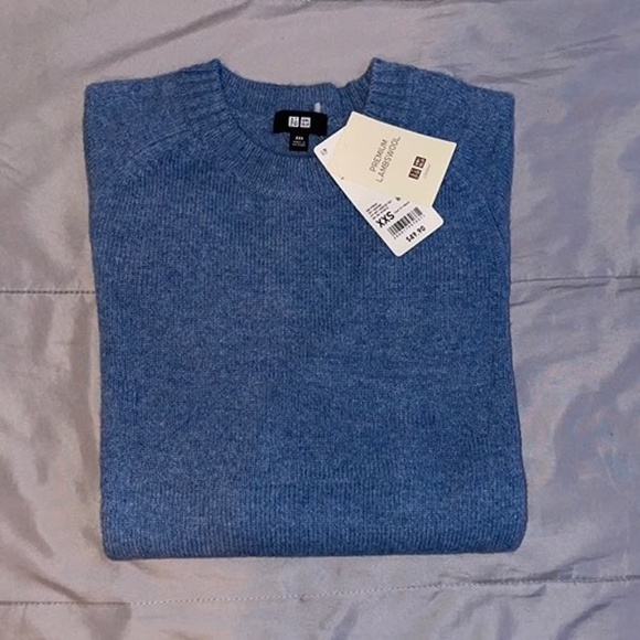 Uniqlo 100% Premium Lambswool Crewneck Sweater - Picture 1 of 8